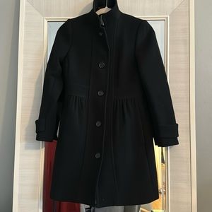 Wool J.Crew Coat-  Black